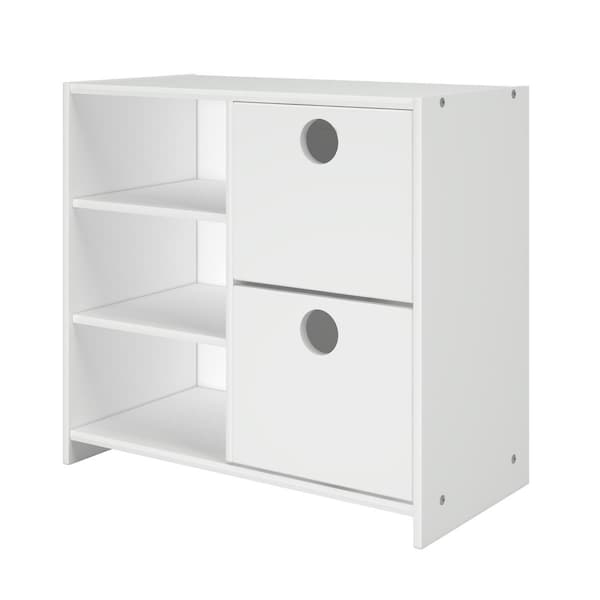 Facelift First PD-780C-TW 2 Drawer Chest with Shelves In White FA935180 - main